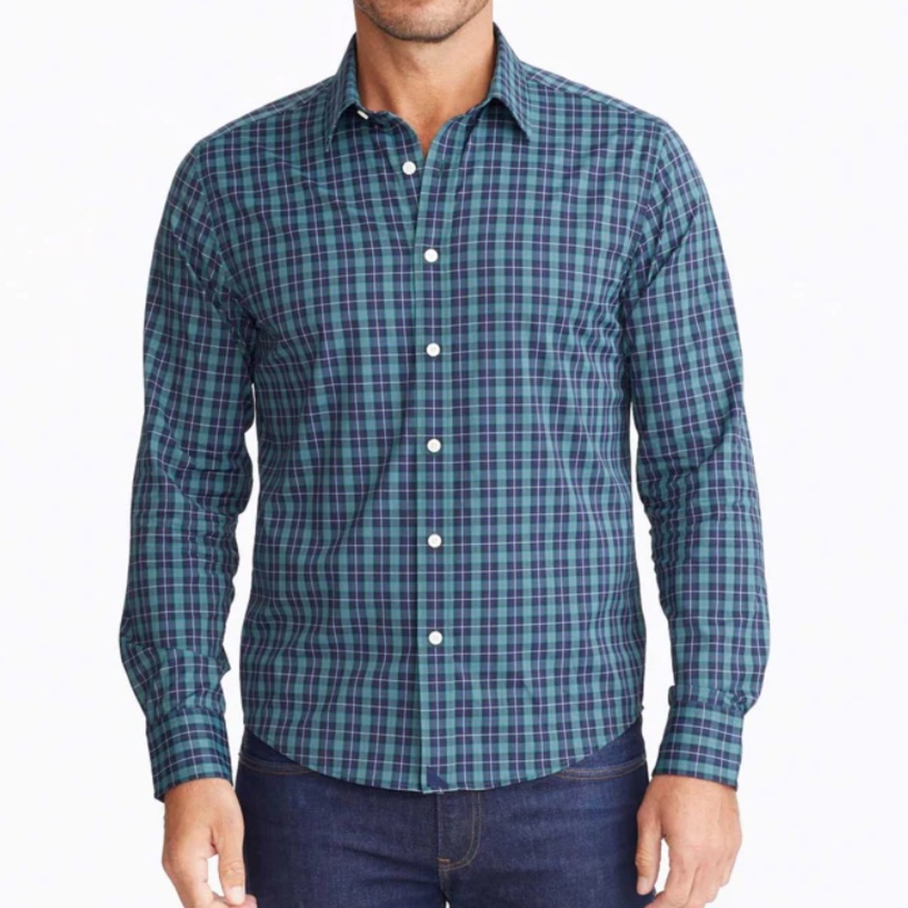 UNTUCKit Regular Fit Wrinkle-Free Performance Gangard Long Sleeve Button Down XL